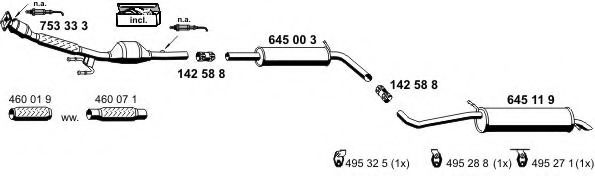 190074 Sistem de esapament ERNST 