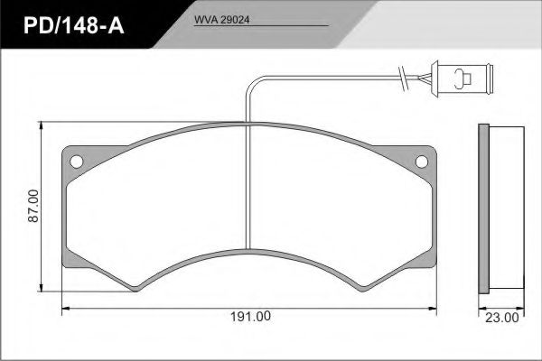 PD/148-A_CV Advanced set placute frana,frana disc FRAS-LE 