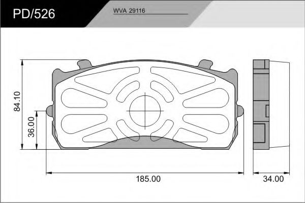 set placute frana,frana disc 2