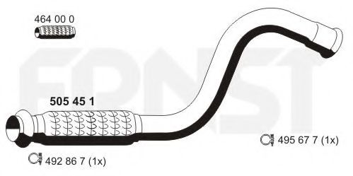 505451 Racord evacuare ERNST 
