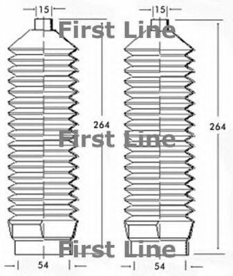FSG3178 Burduf cauciuc, directie FIRST LINE 