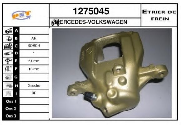 1275045 Etrier frana SNRA 