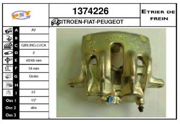 Etrier frana
