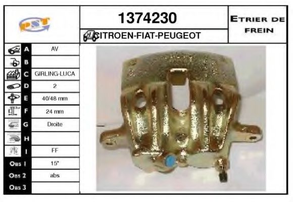 Etrier frana
