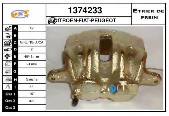 Etrier frana
