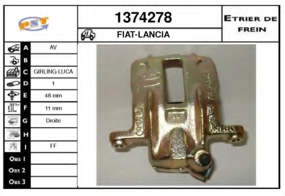 Etrier frana