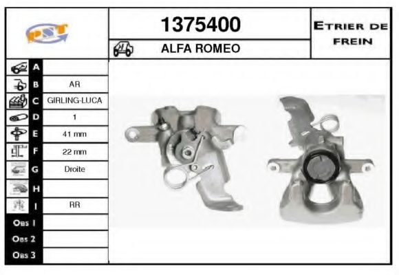 1375400 Etrier frana SNRA 