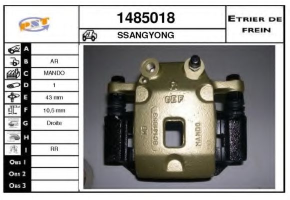 1485018 Etrier frana SNRA 
