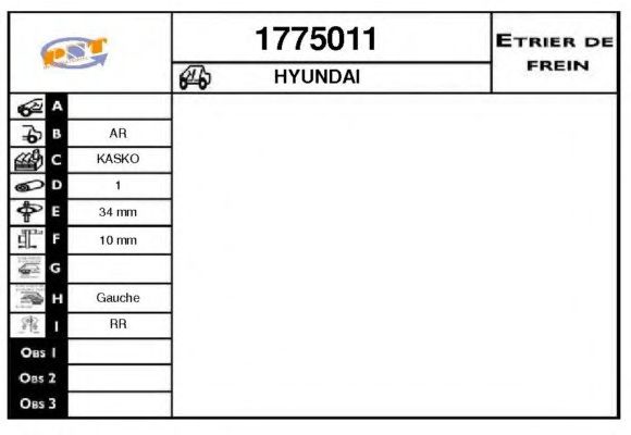 1775011 Etrier frana SNRA 