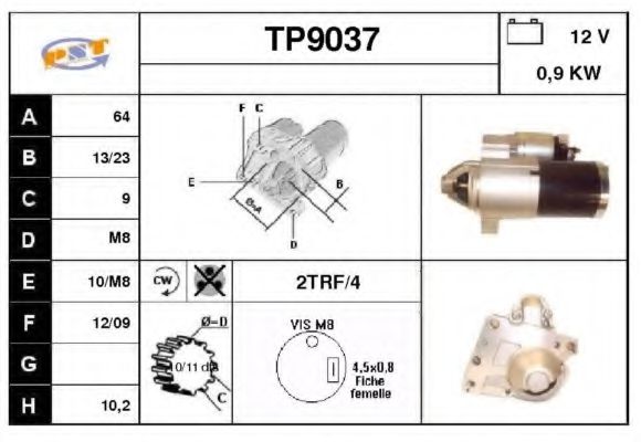 TP9037 starter SNRA 