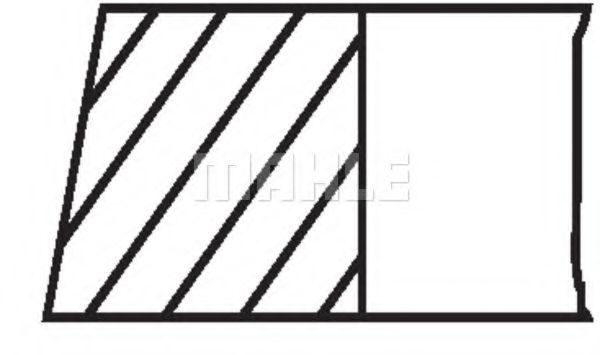 47 90407 3 Set segmenti piston PERFECT CIRCLE 