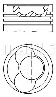 56 04718 L Piston PERFECT CIRCLE 