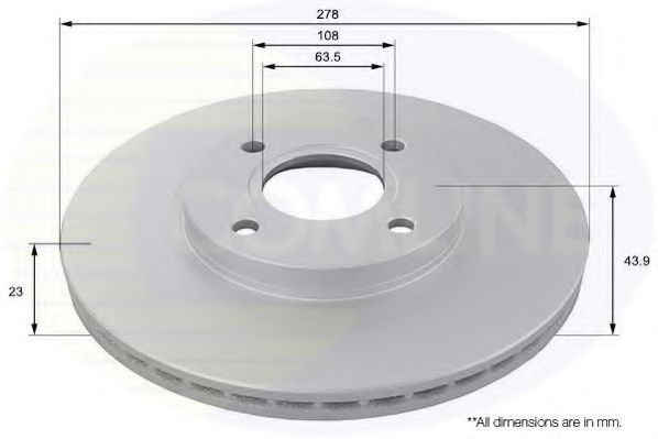 ADC1260V Disc frana COMLINE 