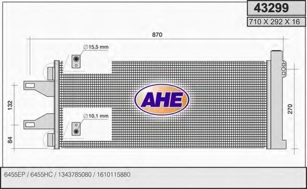 43299 Condensator, climatizare AHE 