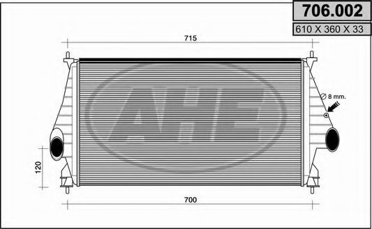 Intercooler, compresor