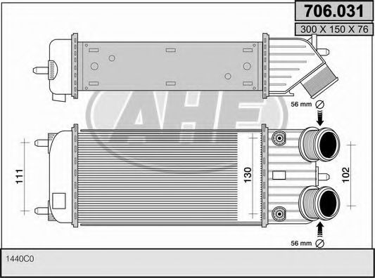 Intercooler, compresor