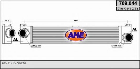 709.044 Intercooler, compresor AHE 