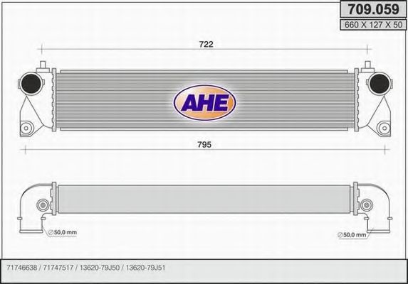 709.059 Intercooler, compresor AHE 