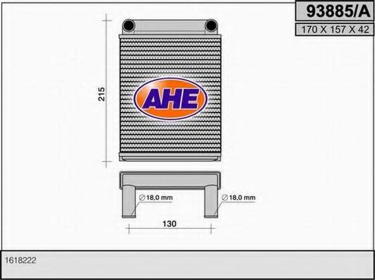 93885/A Schimbator caldura, incalzire habitaclu AHE 