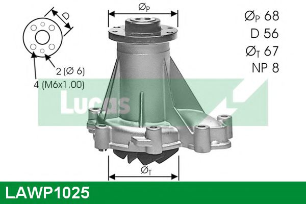 LAWP1025 pompa apa LUCAS ENGINE DRIVE 