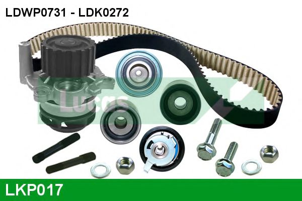 LKP017 Set pompa apa + curea dintata LUCAS ENGINE DRIVE 