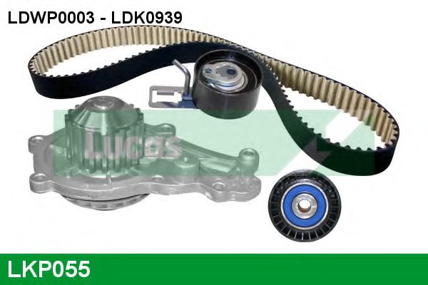 LKP055 Set pompa apa + curea dintata LUCAS ENGINE DRIVE 