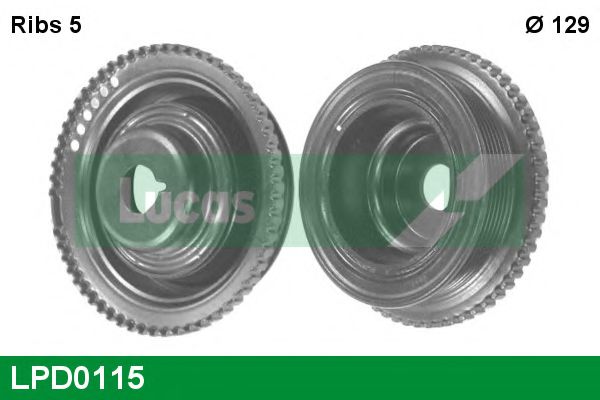 LPD0115 Fulie curea, arbore cotit LUCAS ENGINE DRIVE 
