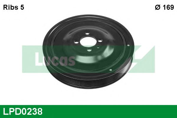 LPD0238 Fulie curea, arbore cotit LUCAS ENGINE DRIVE 