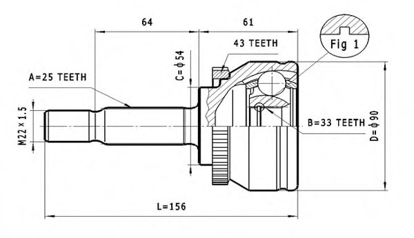C.390 Set articulatie, planetara STATIM 