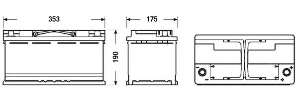 DK950 Baterie de pornire DETA 