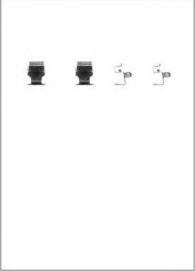 Set accesorii, placute frana