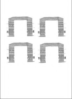 Set accesorii, placute frana