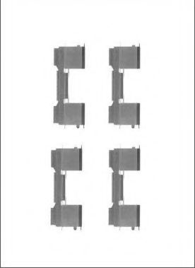 LVMK1090 Set accesorii, placute frana MOTAQUIP 