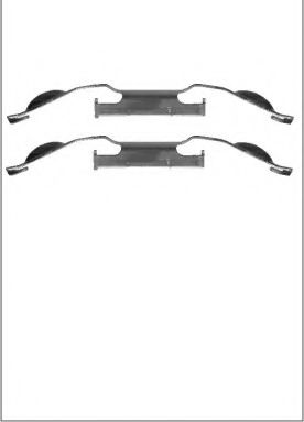 LVMK1098 Set accesorii, placute frana MOTAQUIP 