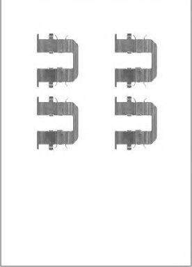 Set accesorii, placute frana