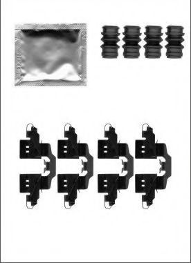 Set accesorii, placute frana