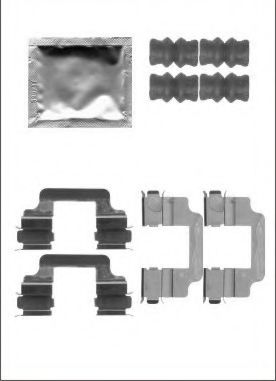Set accesorii, placute frana