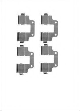 Set accesorii, placute frana