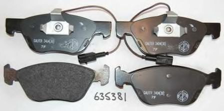set placute frana,frana disc 2