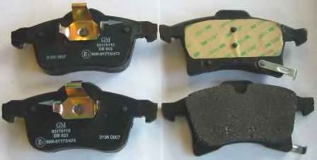 set placute frana,frana disc 2