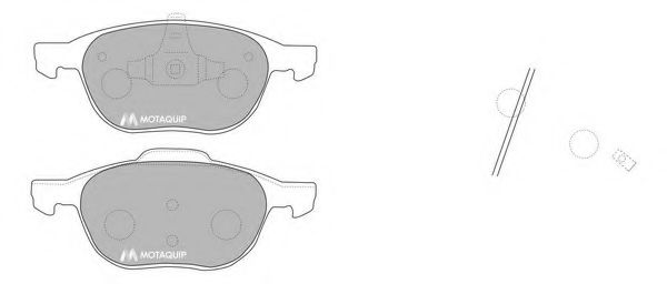 set placute frana,frana disc 2