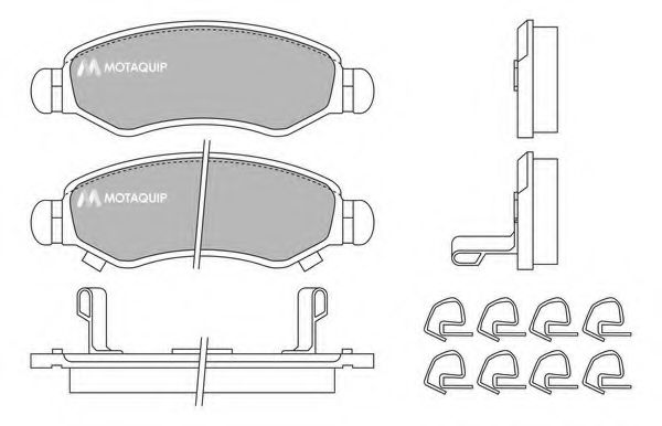 set placute frana,frana disc 2