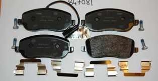 set placute frana,frana disc 2