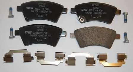 set placute frana,frana disc 2
