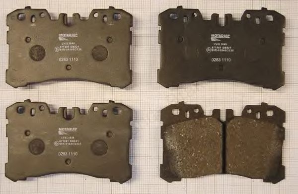 set placute frana,frana disc 2