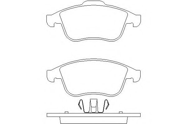 set placute frana,frana disc 2