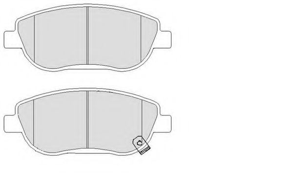 set placute frana,frana disc 2