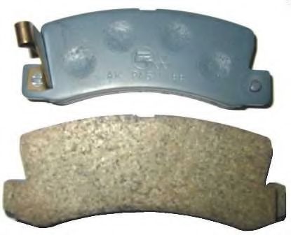 set placute frana,frana disc 2