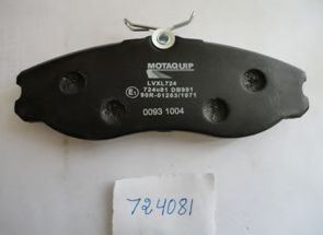 set placute frana,frana disc 2