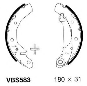 VBS583 Set saboti frana MOTAQUIP 